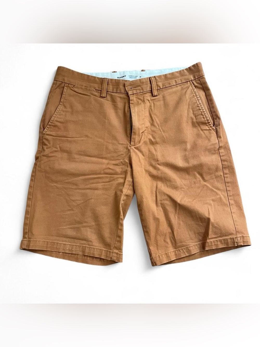 Old Navy Men’s Tan Flat Front Chino Shorts